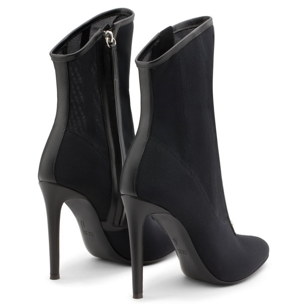 Giuseppe Zanotti Janice BUSTIER MESH Corset HEELED BOOTS in Olive Green - Picture 3 of 11